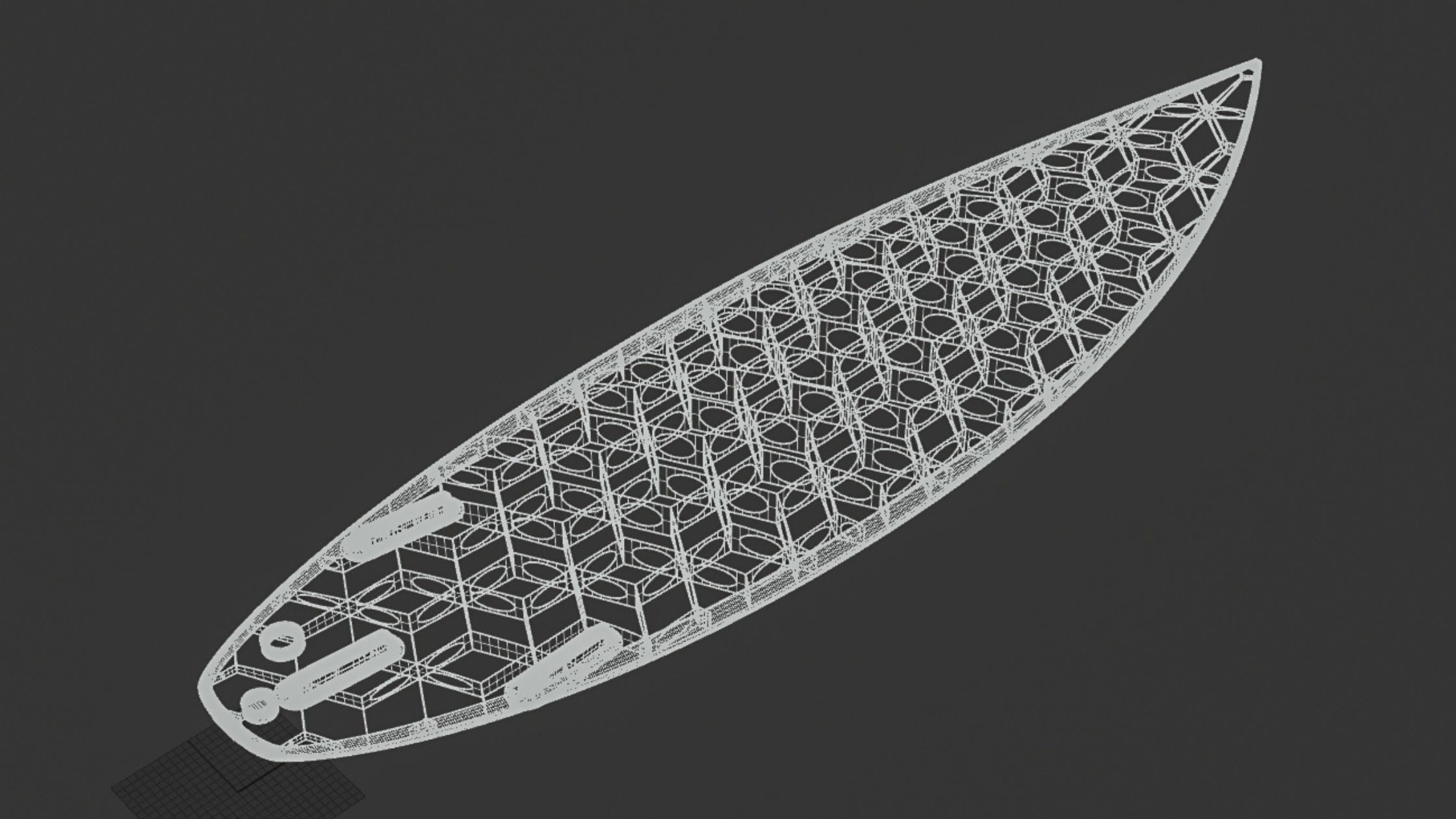 A surfboard core 3D printed