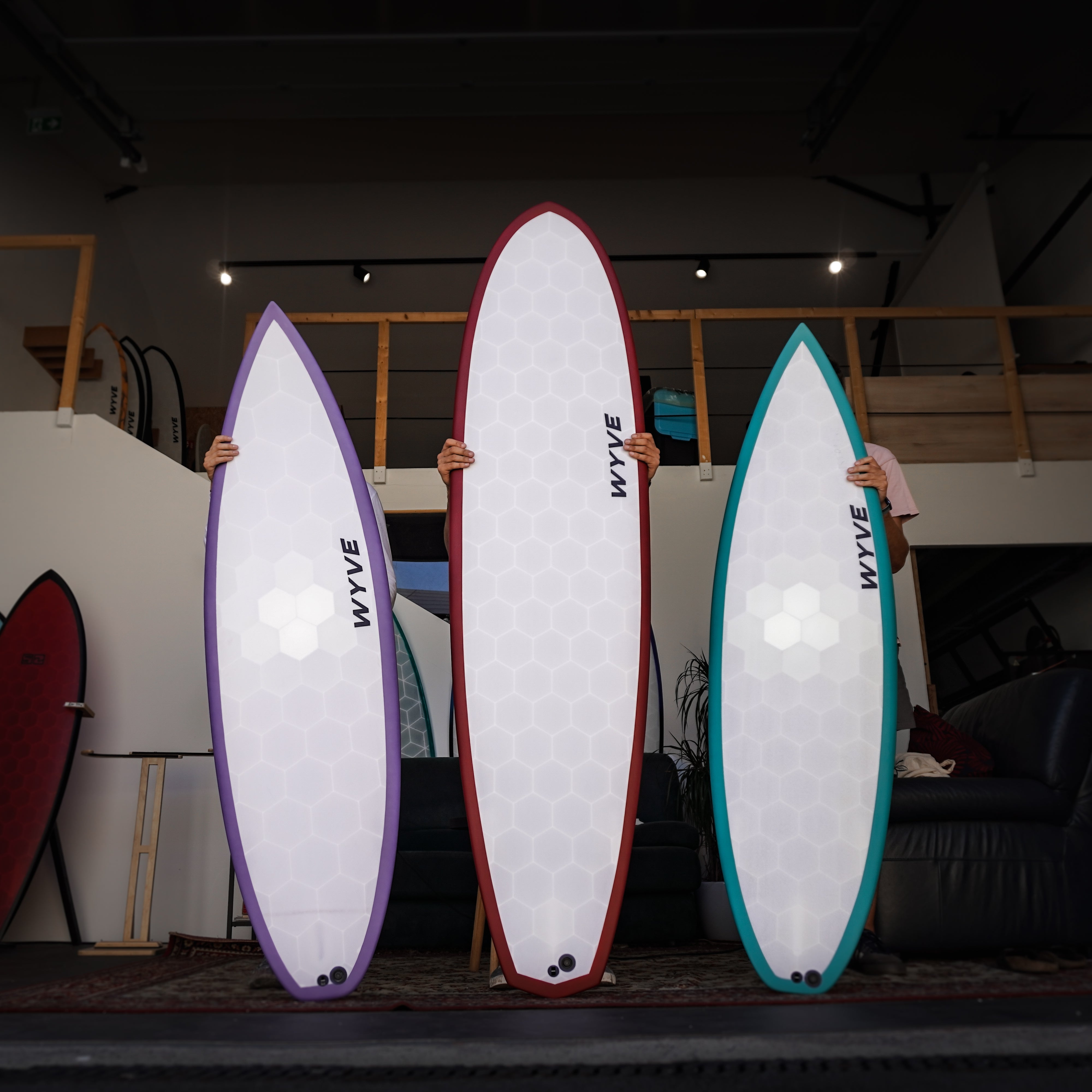 3 planches de Surf Wyve made in France