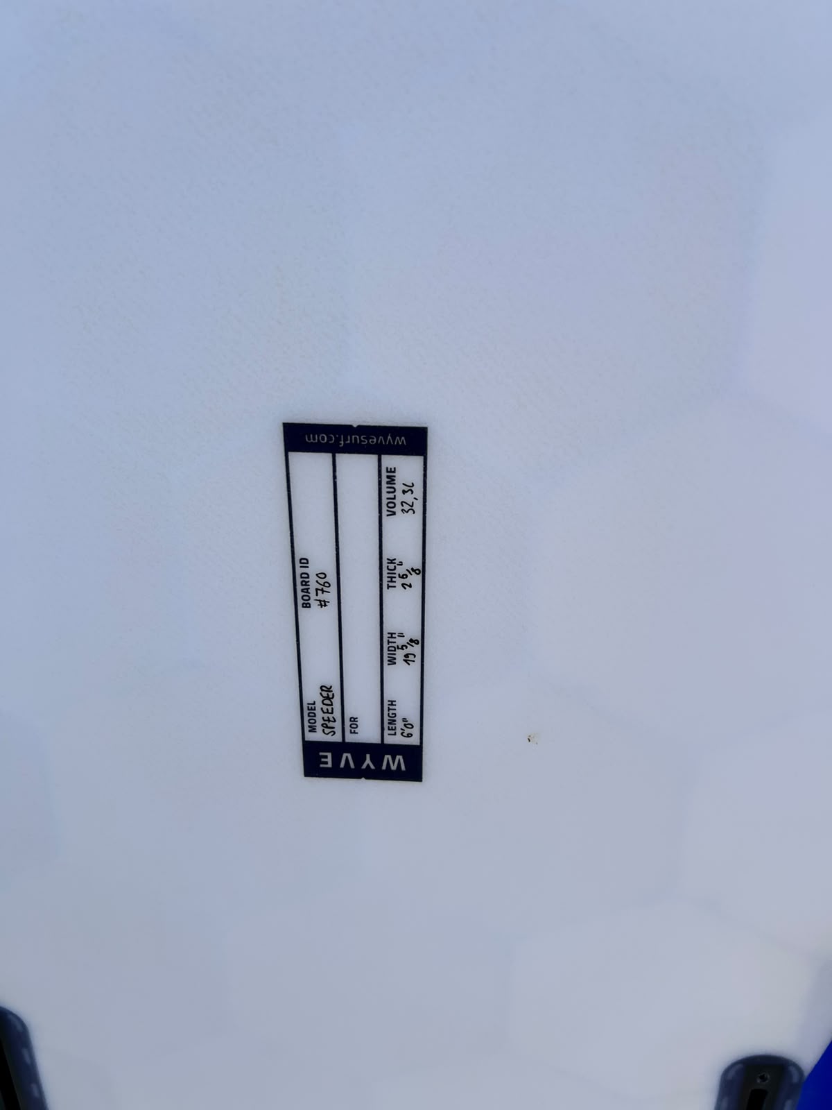 Wyve Speeder 6'0 reconditionnée - Bleu Babylone - Futures