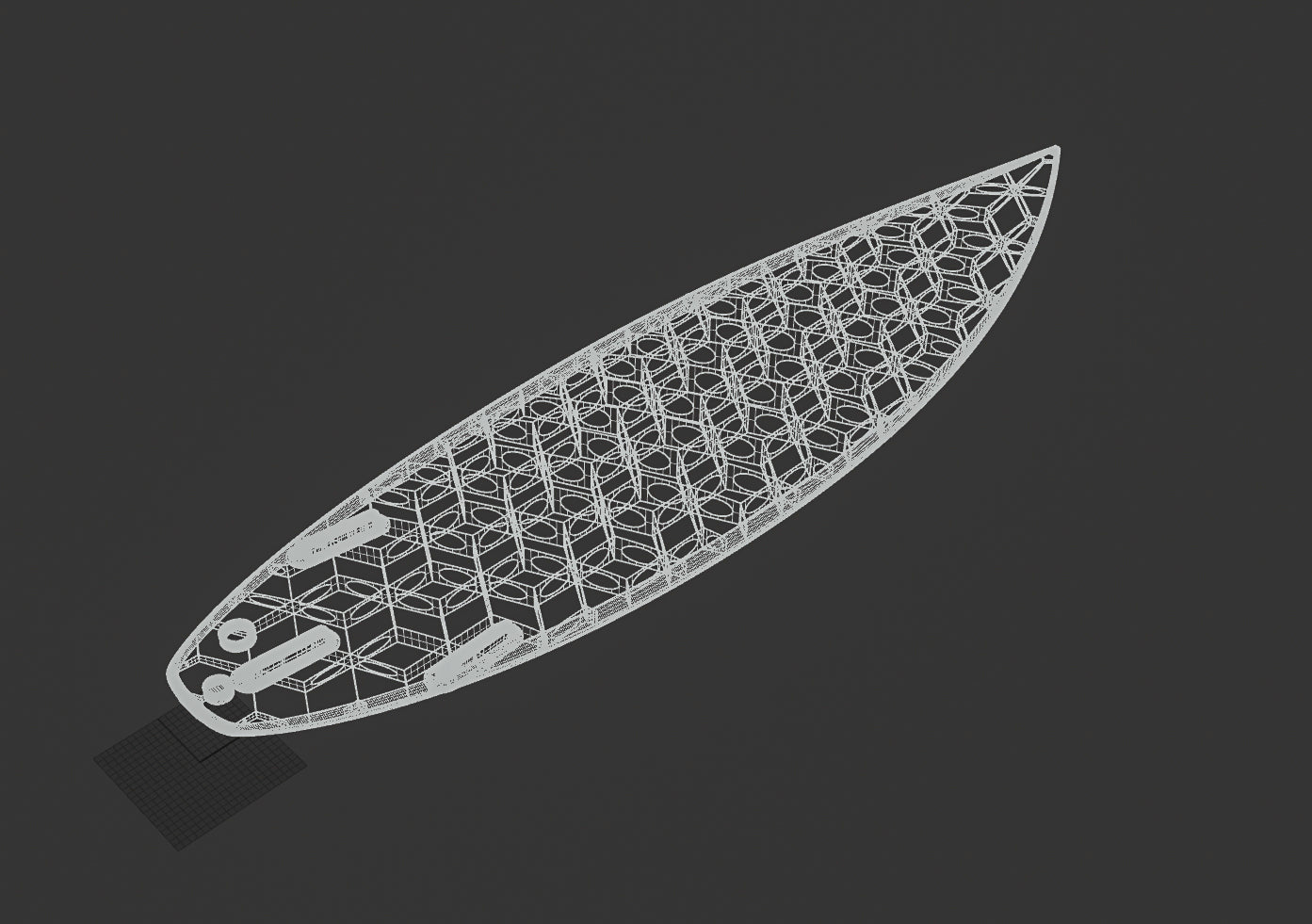 3D Printed Surfboard - Wyve - 4D Core technologie